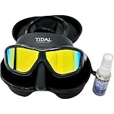 Tidal Glide Freedive Mask - Low Volume mask Designed for Freediving, Spearfishing, and Snorkeling. Anti-Fog Freediving mask.