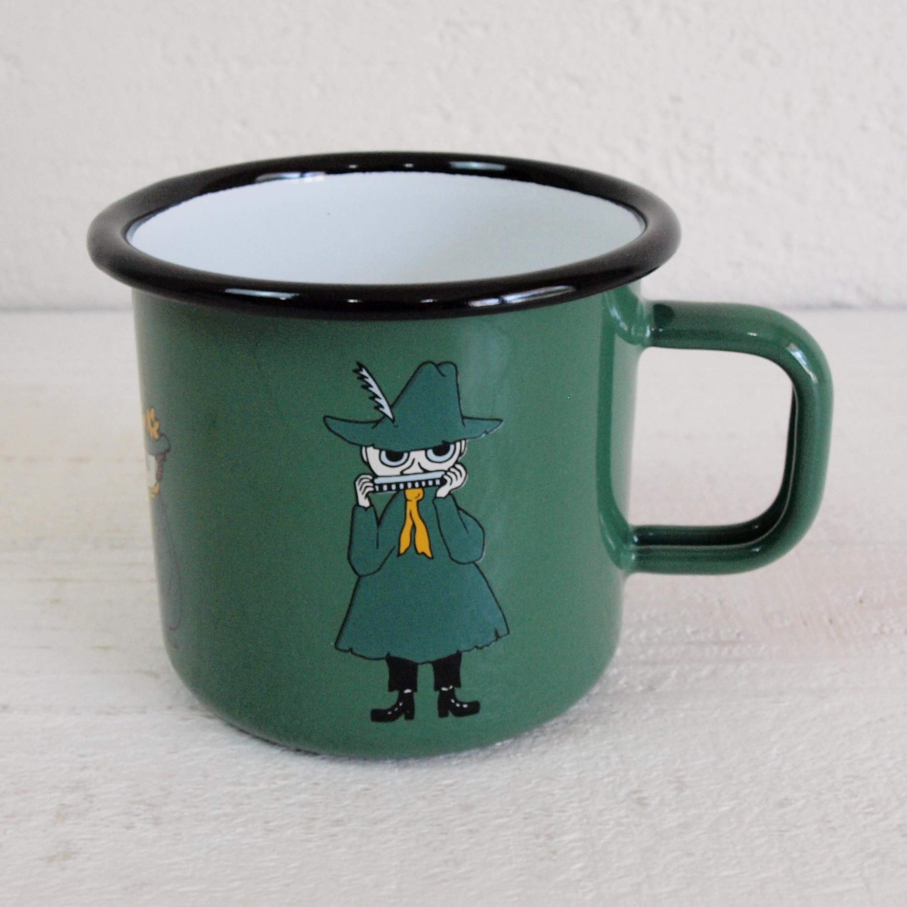 Muurla Enamel Mug 3.7 dl Snufkin Retro Green
