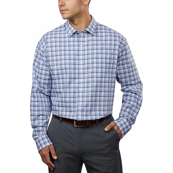 Chemise Noble Outfitters Homme - Manches Longues, Carreaux Rouge Et Bleu, Neuve