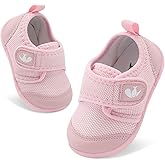 FEETCITY Baby First Walking Shoes Boys Girls Infant Sneakers Crib Shoes Breathable Lightweight Slip On Shoes