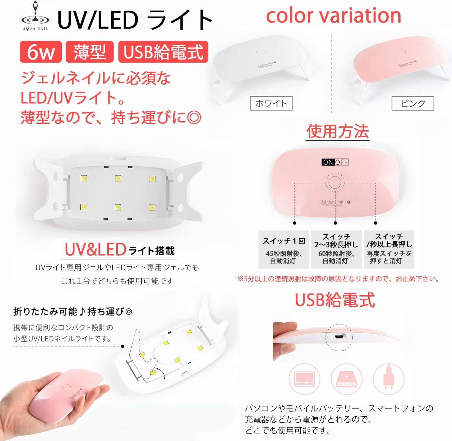 Amazon Co Jp レジンスターターキット ホワイトledmini キットc Led Uvライトセット ホビー