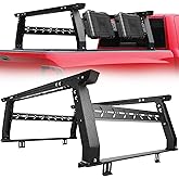 OTHOWE Adjustable Overland Truck Bed Rack for Most Trucks | Bed Rack Compatible with Gladiator/Ford/Tundra/Tacoma/Dodge/Chevy/Nissan, Ladder Rack for Kayak, Surfboard, Ladder