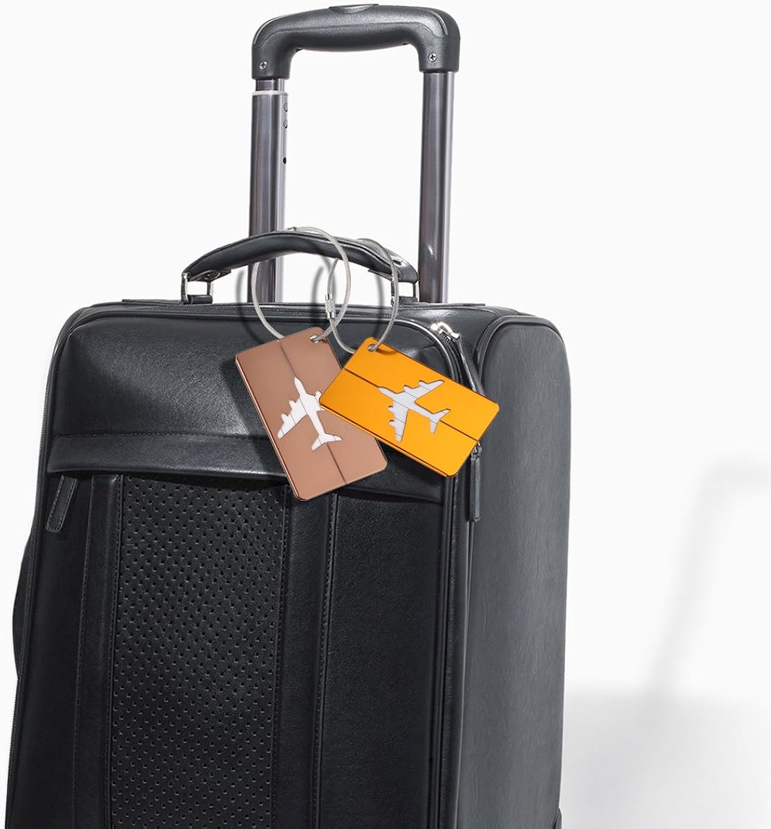 PIXNOR PIXNOR Metal Travel Luggage Tags Suitcase Tags with Strings Pack of 8, As Shown, 7.5cm4.5cm: Clothing