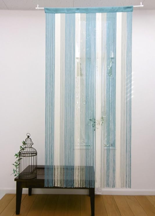 Amazon ワダミツのれん ひものれん ストライプ柄 ブルー N 170cm のれん オンライン通販