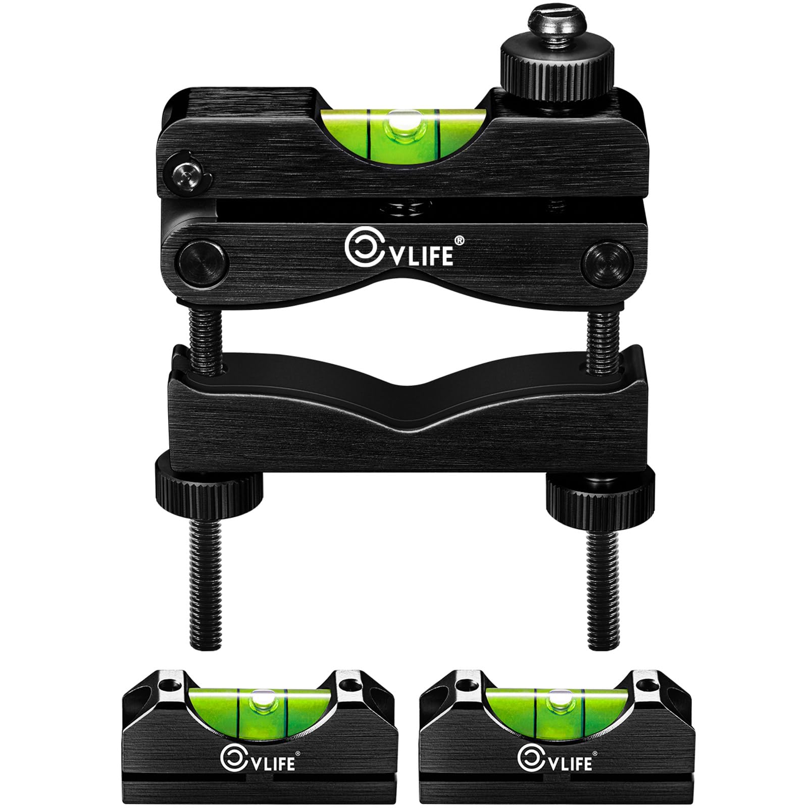 Photo 1 of Cvlife  Level Scope Leveling Kit with Heavy Duty Construction, Scope Leveling Tool with 2 Magnetic Universal Level Bubbles, Black