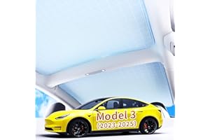 YHJO 2025 Newly Upgraded Sunshade Roof for Tesla New Model 3 Nano - Molecular Insulation Technology, Blocks UV Rays & Heat, Ideal Tesla Accessory (Gray,Model 3 (2023-2025)