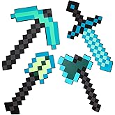 4 Pack Kids Game Role-Play Toy Weapon Set-Sword Axe Pickaxe and Shovel,Perfect Toy Weapons Gift for Halloween Christmas and Parties