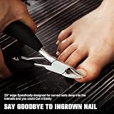 BEZOX Precision Toenail Clippers for Thick Nails Podiatrist Grade view 7