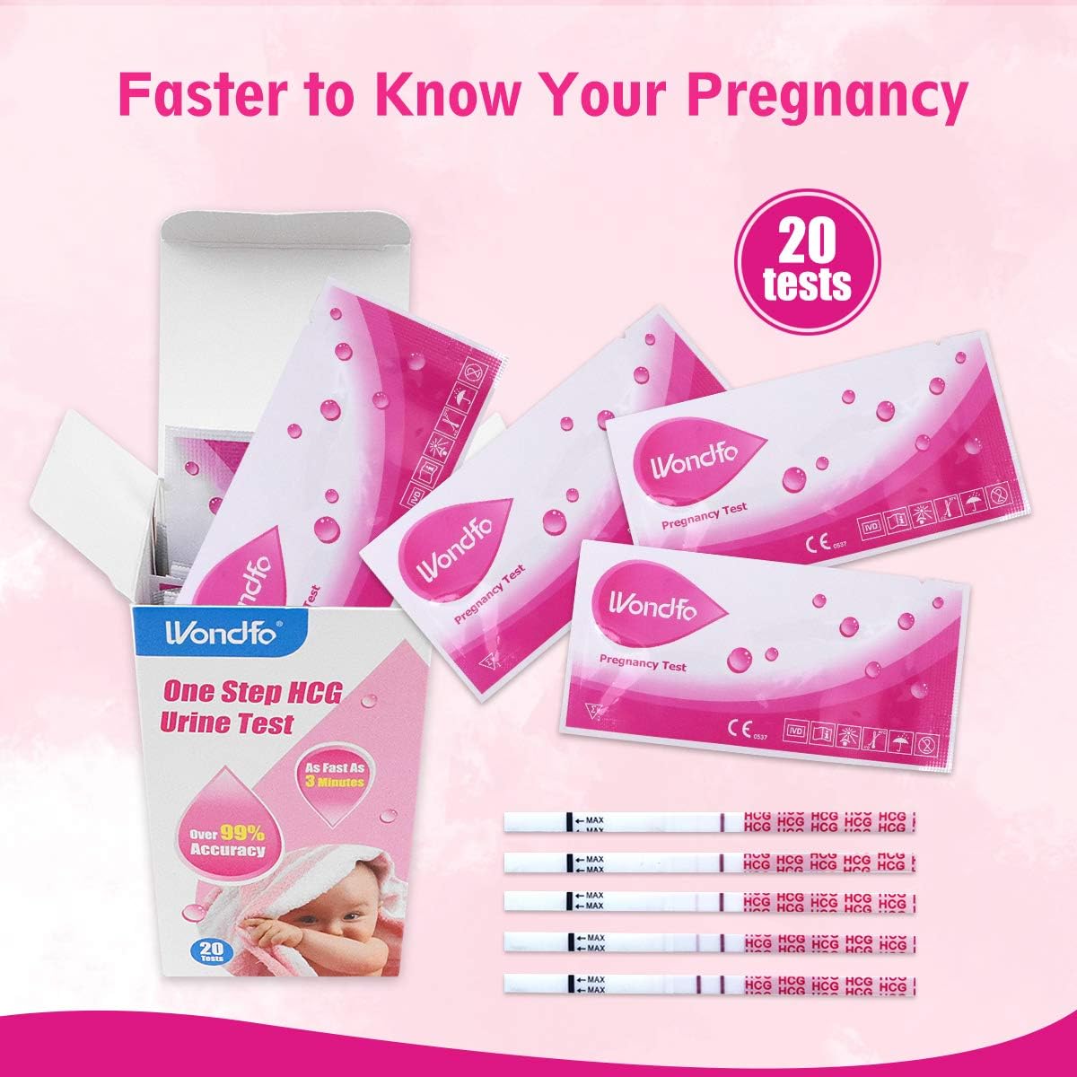 Wondfo Zwangerschap Test Strips Ovulatie Test Strips 20 Hcg Amazon Nl