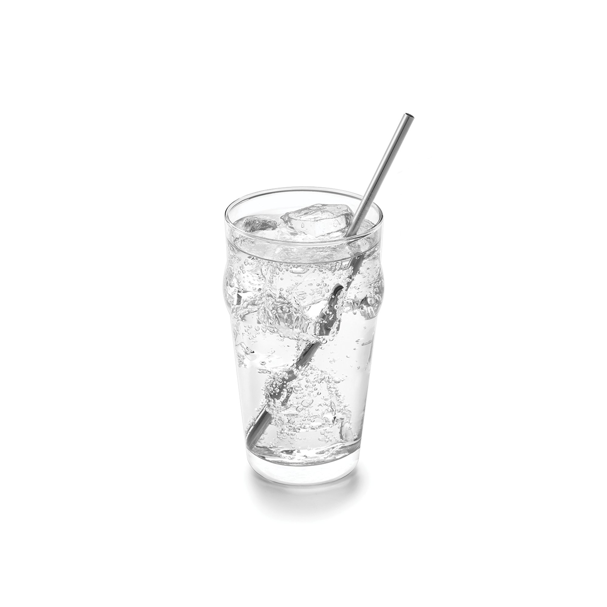 Outset 76429 Stainless Steel Straight Reusable Straws, Metallic