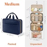 Lifewit Large Travel Toiletry Bag Hanging Organizer Transparent PVC 83x28cm view 2