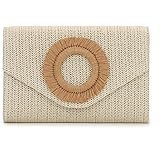 GOKTOW Straw Clutch Purse Rattan Summer Woven Beach Handbags for Women Wedding Vacation Travel Party 2025