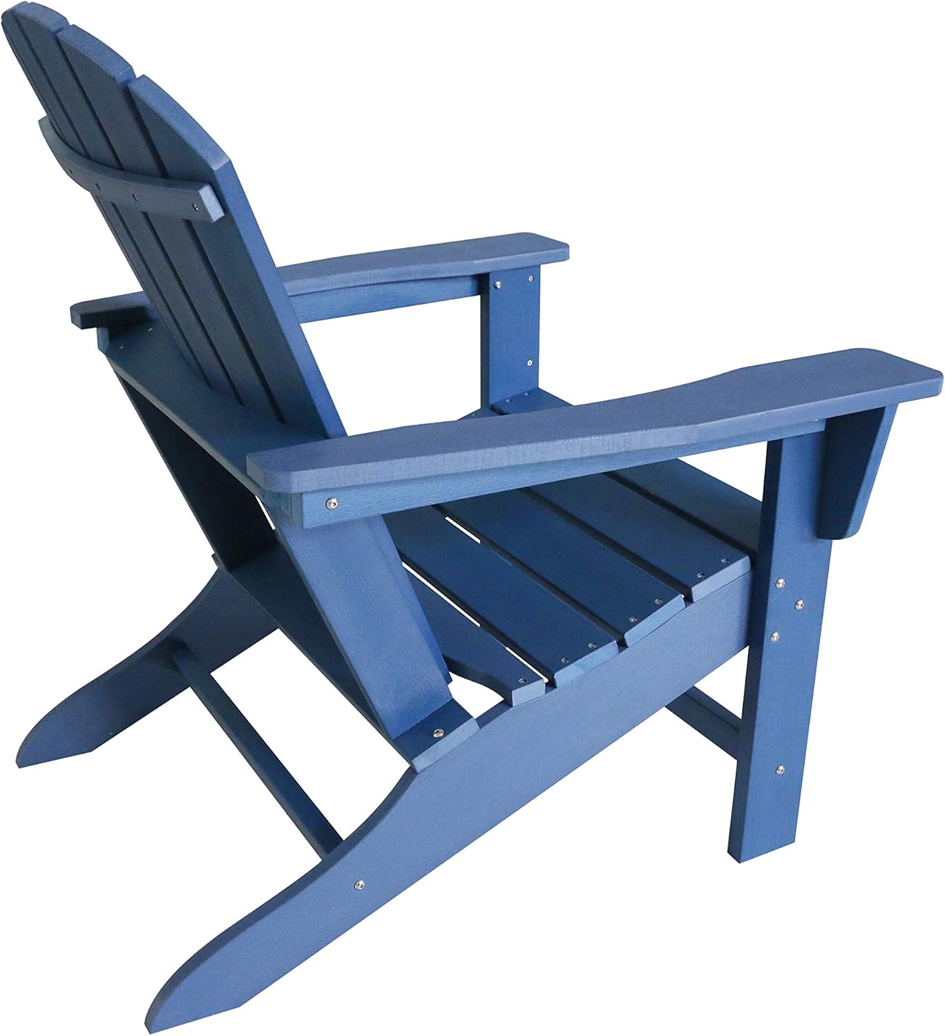 SERWALL Adirondack Chair | Adult-Size, Weather Resistant for Patio Deck Garden, Backyard & Lawn Furniture | Easy Maintenance & Classic Adirondack Chair Design (Blue) : Garden & Outdoor