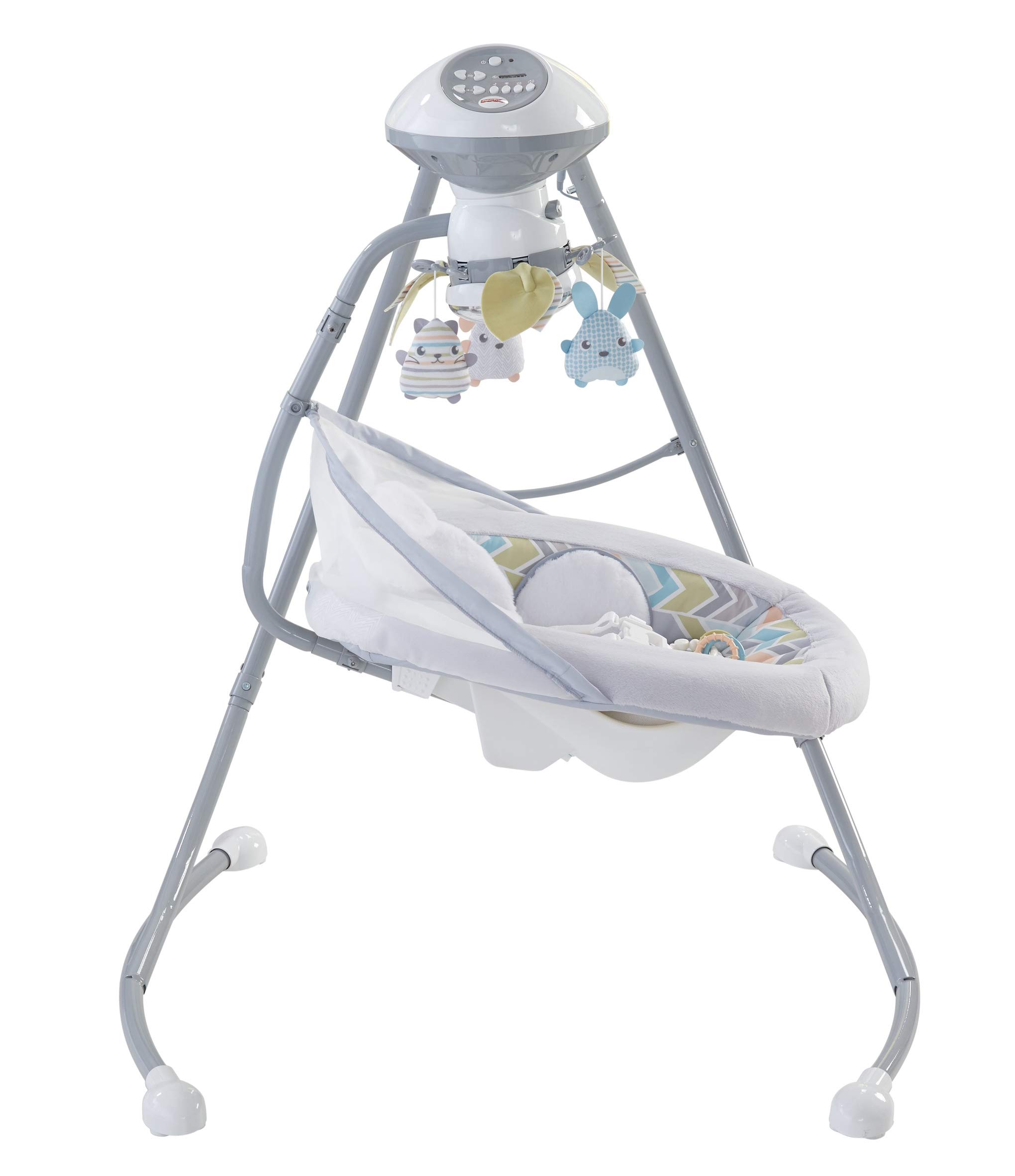 Fisher-Price Baby Swing, Sweet Snugapuppy Dual-Motion Infant Seat with Music Sounds & Motorized Mobile for Soothing Play Newborns 0+ Months