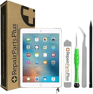 RepairPartsPlus iPad Mini 3 Screen Replacement LCD, Glass Digitizer and Home Button Premium Kit (White)