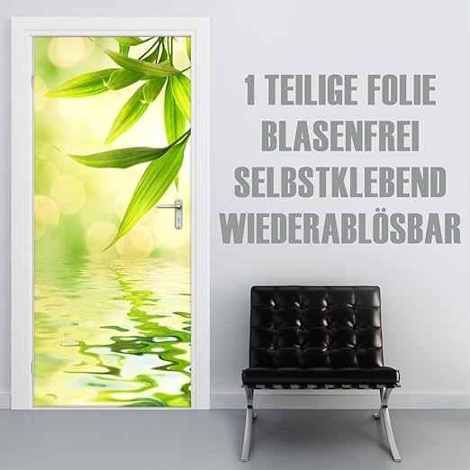 XXL-Tapeten Türtapete selbstklebend TürPoster Green Reflection im Format 90x210cm - Türfolie Klebefolie von Trendwände
