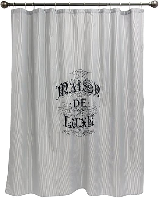 Amazon Com Bacova Guild Maison De Luxe Fabric Shower Curtain