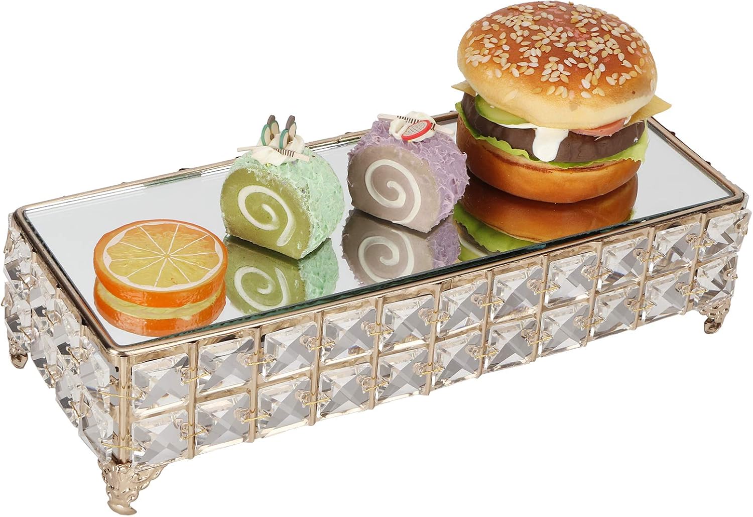 Support De Gateau Support De Support De Gateau Rectangulaire En Fer Forge Plateau De Dessert Aux Fruits Pour Les Fournitures De Fete De Mariage A La Maison Assiettes Et Plats De Service
