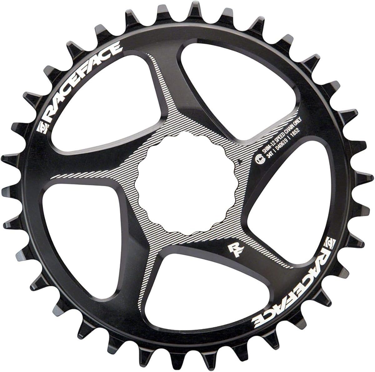 Amazon Com Race Face Narrow Wide Cinch Chainring For Shimano 12 Speed Black 30t Clothing