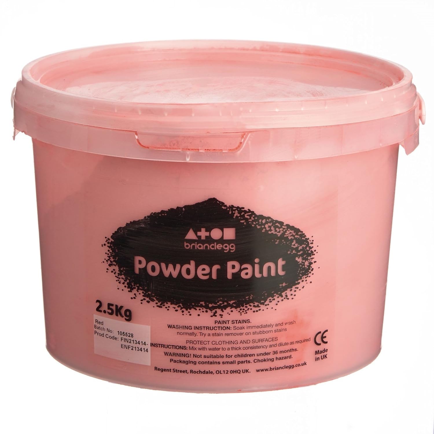 Brian Clegg Powder Paint 2.5kg Tub (Brilliant Red) Amazon.co.uk