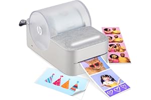 HP Sprocket Panorama Instant Portable Color Label & Photo Printer (Grey) Personalize Prints 2” x .5”- 9” on Zink Sticky-Backed Paper -Create Fun Photobooth Strips, Labels & Custom Designs in The App