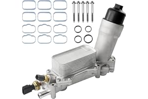LEMASSON 926-959 Upgrade Aluminum Engine Oil Cooler Oil Filter Housing for 2011-2016 Jeep Wrangler Grand Cherokee Dodge Challenger Charger Journey Caravan Durango Chrysler 200 300 Town Country Ram 3.6L 926-876