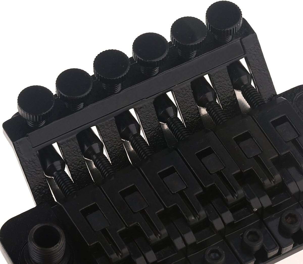 Musiclily Double Locking Tremolo System Bridge for Floyd Rose Style Electric Guitar,Black, Standard Ibanez Guitar Bridge Size - Image 4