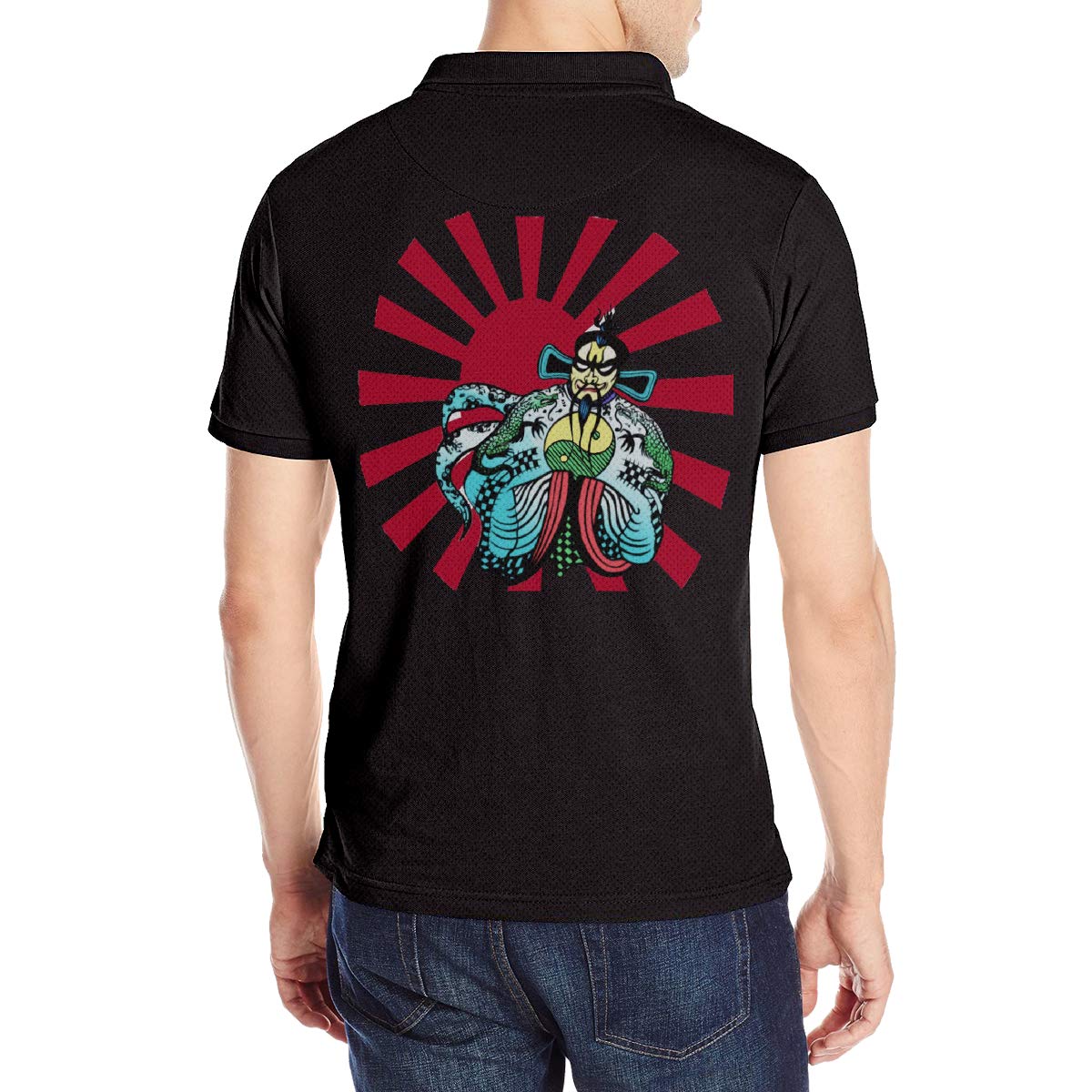 Arilce Big Trouble In Little China Jack Burton Japanese Sun Men Polo Shirt Short Sleeve Lapel Blouse Black Polos Foretadrenaline Com