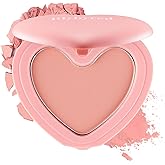 lilybyred Luv Beam Cheek | Heart-Shaped Korean Powder Blush, Soft Matte Finish with Subtle Shimmer, Blendable & Buildable, Lightweight & Long-Lasting, Natural Flush (02 Dollish Rose)