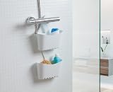 TATAY Shower Caddy Multifunctional Polypropylene 25x9x28 cm White view 5