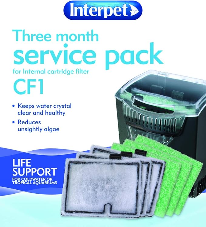 Interpet EX80300 Replacement Filter for CF1 Aquarium Filter 3 Month