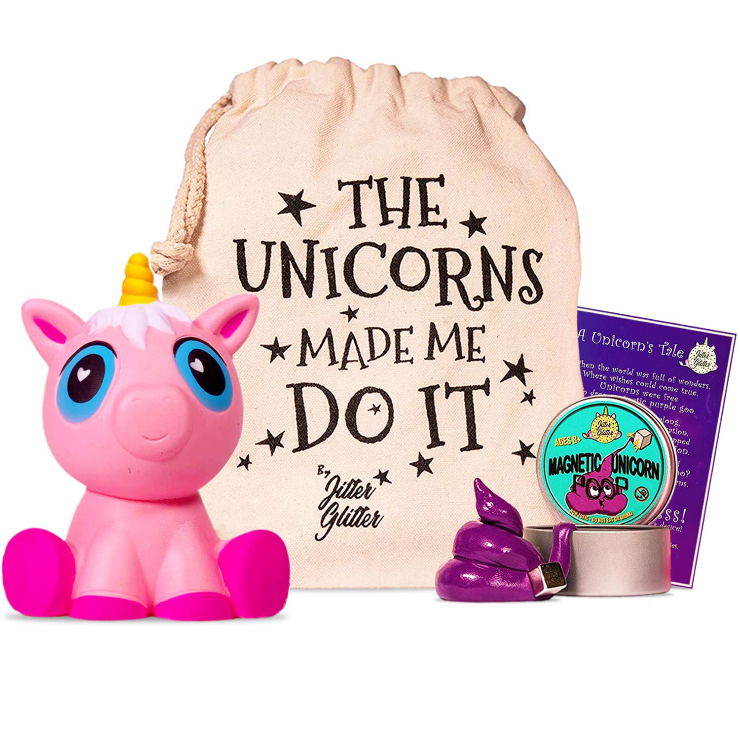 Unicorn Putty Stress Relief Kit Jumbo Pink Unicorn Squishy