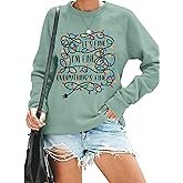 JANISOFTYALL I'm Fine Everything's Fine Sweatshirt Womens Christmas Sweatshirt Lightweight Long Sleeve Shirt