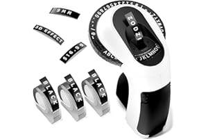 Zodzi Label Maker,Vintage Embossing Label Maker,Retro Embossed Label Maker Machine for DIY Crafts,Junk Journal Kit & Scrapboo