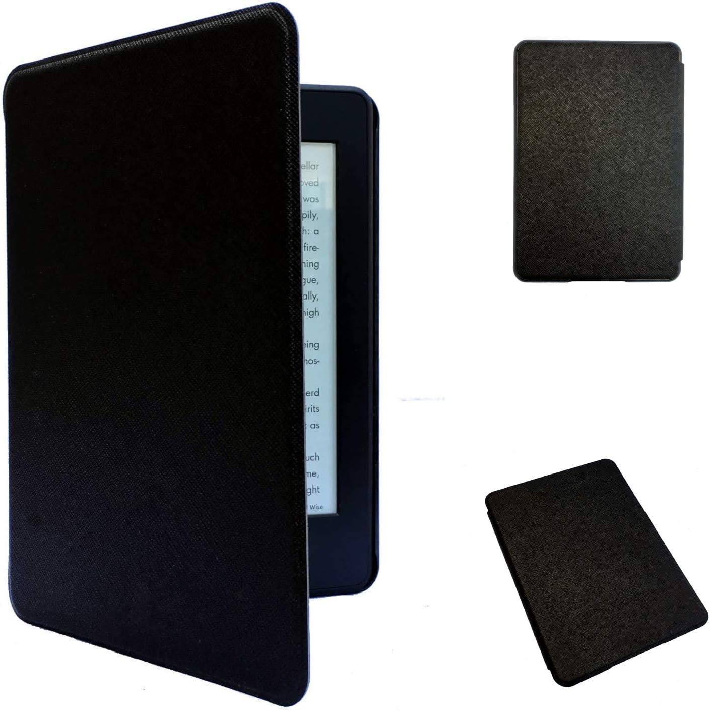 Kindle Paperwhite 4 (New, 2018) Case - Amazon Kindle 10th Generation - Auto Wake/Sleep, Thinnest and Lightest PU Leather (only fits Kindle Paperwhite 2018 Version) (Black)