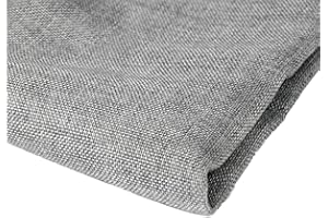 Flushbay Speaker Grill Cloth Linen Single Layer Speaker Fabric Protective Dustproof Mesh Cloth Stereo Fabric Replacement for Home Stage Speakers, Media Cabinet, KTV Box (Grey, 50 * 146cm)
