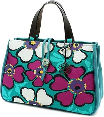 Amazon キステ バッグ 普段用 正絹 青緑 花 彩小径 ブランド カジュアル 日本製 レディース ハンドバッグ