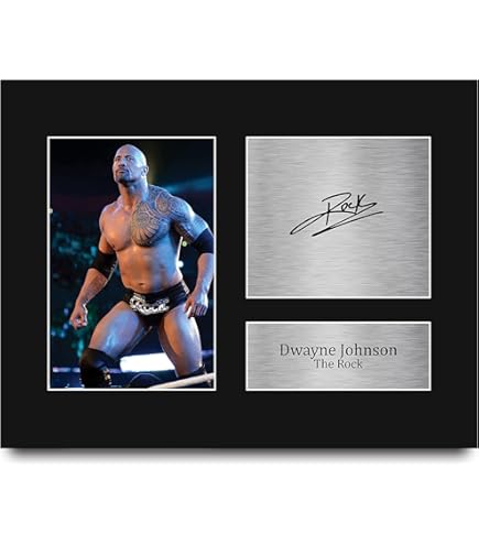 HWC Trading The Ultimate Warrior: Stampa Autografata Con Cornice, Cimelio WWF/WWE, Formato Lettera, Regalo Da Collezione