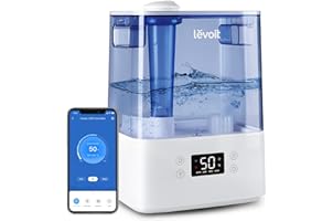 LEVOIT Humidifiers for Bedroom Large Room Home, Smart Wifi Alexa Control, 6L Top Fill Cool Mist for Baby and Plants, Ultrason