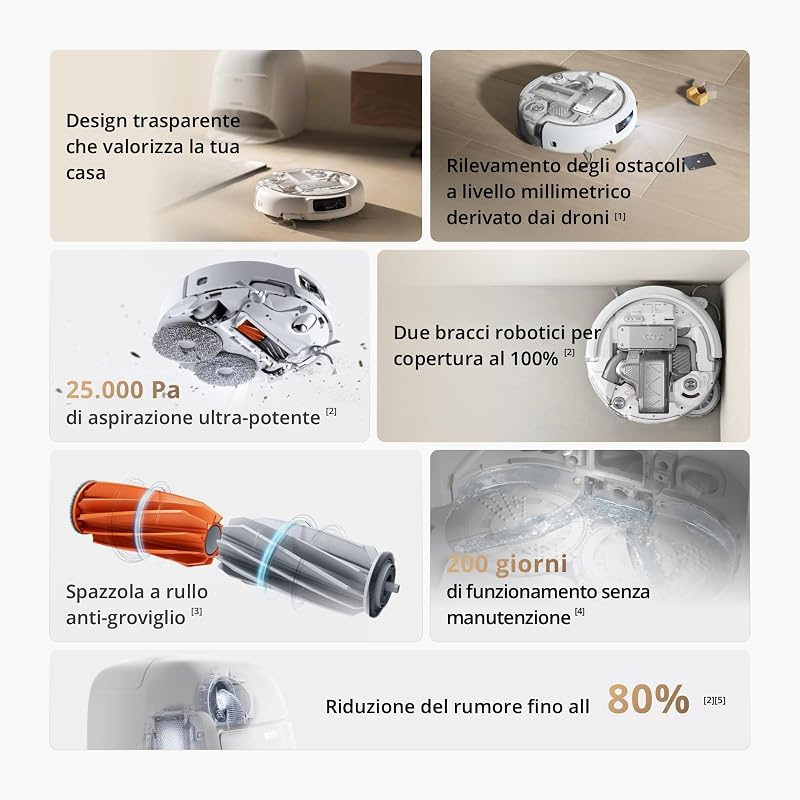 ROMO A robot aspirapolvere e lavapavimenti