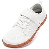 WHITIN Little/Big Kid Barefoot Shoes | Boys/Girls Lace-up Minimalist Sneakers | Wide Toe Box | Natural Flexible Fit