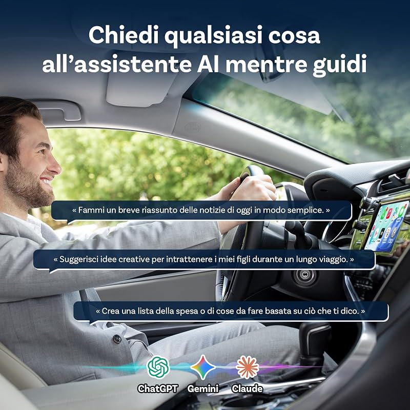 Mini Core Adattatore Wireless 2 in 1 per CarPlay e Android Auto