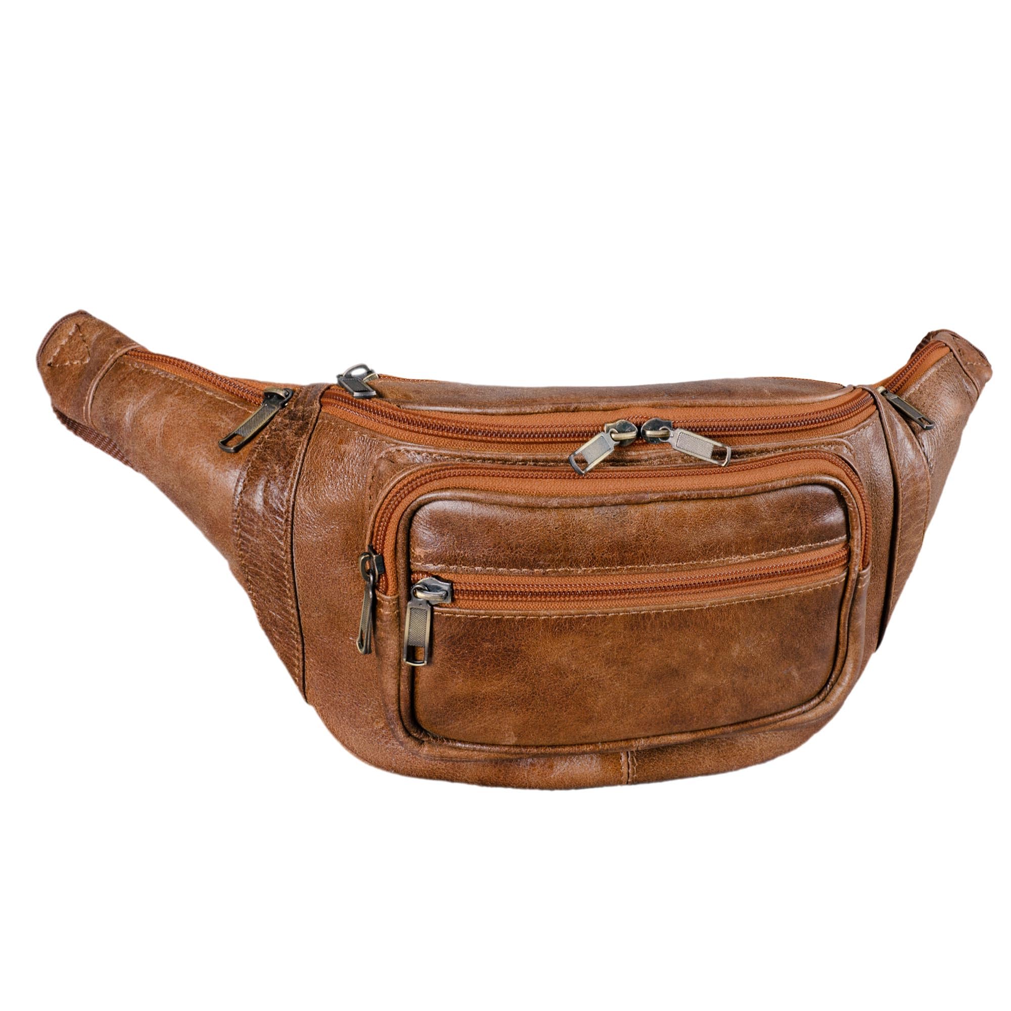 STILORD "Maverick" Leather Fanny Pack Shoulder Bag Camera Bag Mobile Phone Travel Festival Trekking Ladies Men Soft Leather Colour:Antique Brown