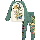 Teenage Mutant Ninja Turtles Henley T-Shirt and French Terry Pants Outfit Set Toddler to Big Kid Sizes (2T - 14-16)