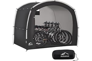 Azaeahom Bike Storage Shed Tent, Outdoor Bicycle Storage Shed, Waterproof Portable Bike Covers Shelter, 7.2x4.9x6.1ft Large Garage Tent for Motorcycle, Garden Tools, Lawn Mower