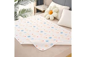 Large Size Incontinence Bed Pad for Adults, Kids and Elderly - 100% Waterproof Washable Underpads, Reusable Mattress Protecto