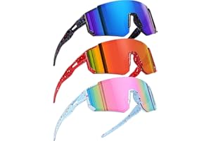 Kids Sunglasses Youth Baseball Sports Sunglasses UV400 Protection Goggles for Boys Girls Cycling Running