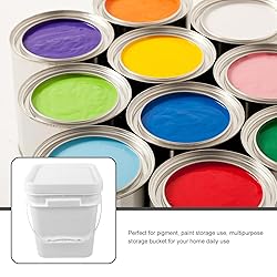 Alipis Paint Bucket with Lid 2.6 Gallon White
