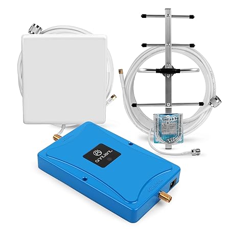 ANNTLENT 4G LTE Handy Signal Booster 800MHz (Band 20), 70dB, Verbessern Sprachsignal und Daten, Hoheleistung, für Haus und Bü