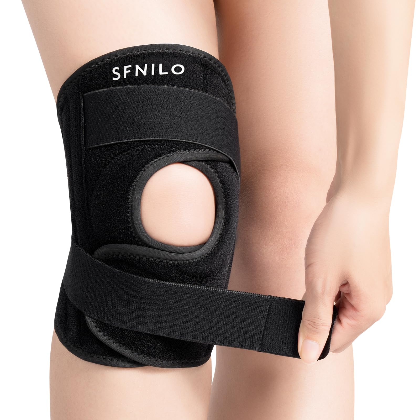 Photo 1 of *USED*
SFNILO Knee Brace for Knee Pain & Arthritis - Adjustable Support with Side Stabilizers for Meniscus Tear, ACL, MCL Injuries Recovery - Relief for Men & Women